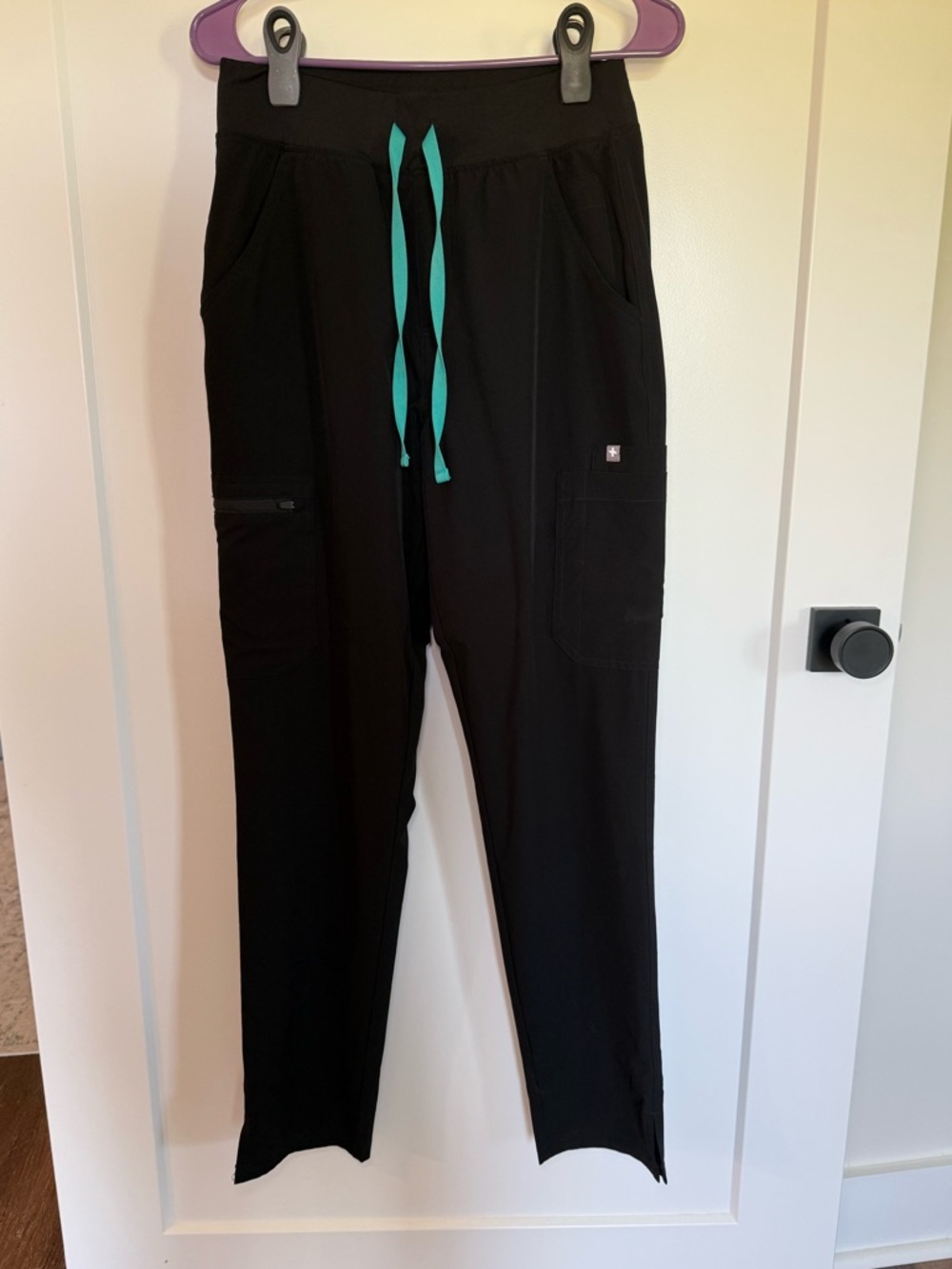 Women’s yola high waisted skinny freex lined scrub pants